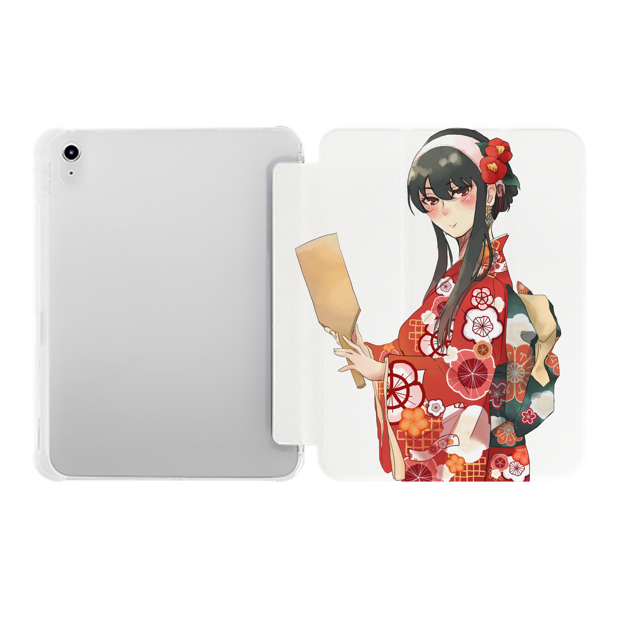 （画像用） SPY×FAMILY间谍家家酒 IPad ケース ペン収納付き 三つ折りスタンド PUレザー×シリコン 対応機種9.5/10.5/10.9インチ